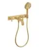 AXOR-HG-AXOR-Citterio-3-Loch-Wannenarmatur-Unterputz-fuer-Wandmontage-mit-Kreuzgriffen-und-Platte-Brushed-Gold-Optic-39441250 gallery number 1